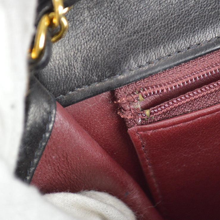 Chanel 1996-1997 Black Lambskin Pushlock Small Full Flap Shoulder Bag –  AMORE Vintage Tokyo