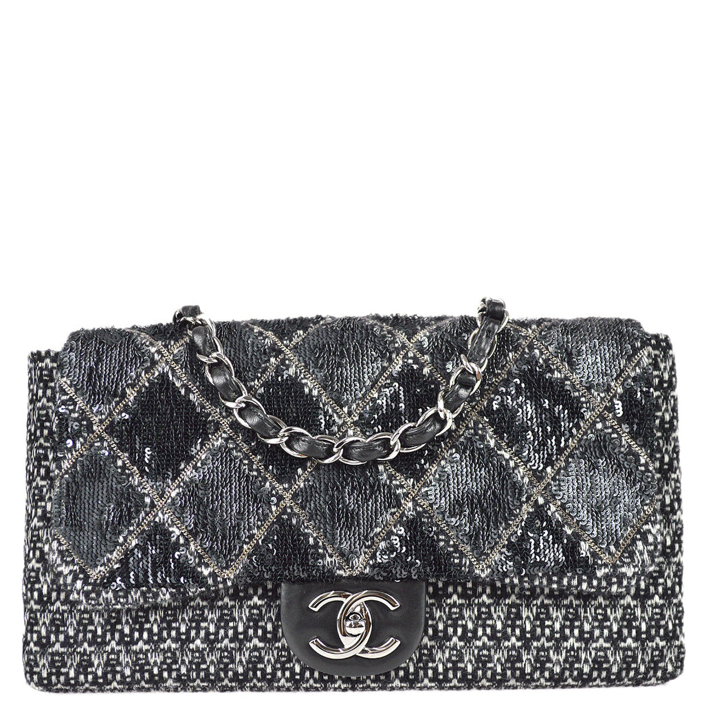 Chanel Medium Woven Boy Bag - Black Shoulder Bags, Handbags - CHA949465
