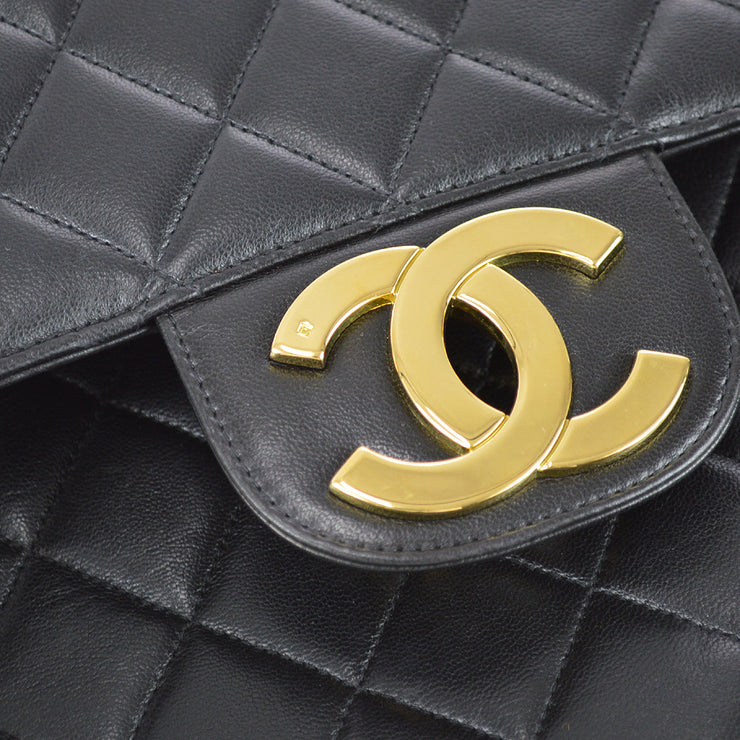 Chanel 1994-1996 Black Lambskin Jumbo Classic Flap Shoulder Bag – AMORE  Vintage Tokyo
