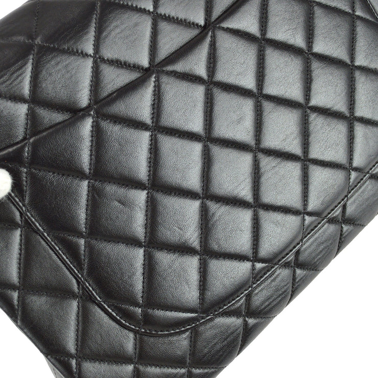 Chanel 1997-1999 Pushlock Half Flap Small Black Lambskin – AMORE Vintage  Tokyo