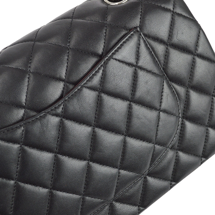 Chanel Medium Classic Double Flap Bag Lambskin So Black with Black Har