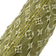 Louis Vuitton 2006 Green Monogram Denim Mini Pleaty M95217