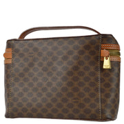 Celine Brown Macadam Vanity Handbag