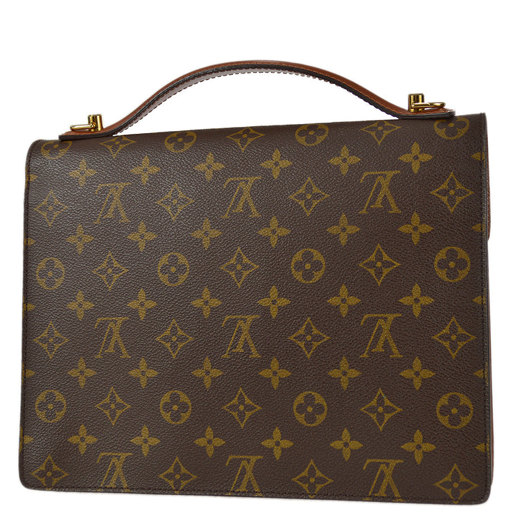 LOUIS VUITTON Vintage Monceau Satchel Bag in Monogram Canvas 2001