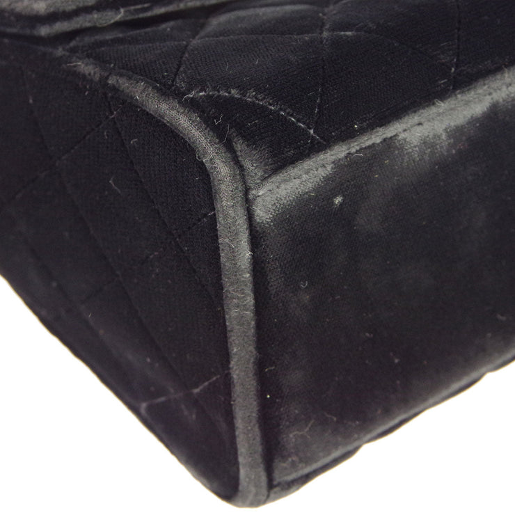 CHANEL 1991-1994 Camellia Shoulder Bag Black Velvet – AMORE