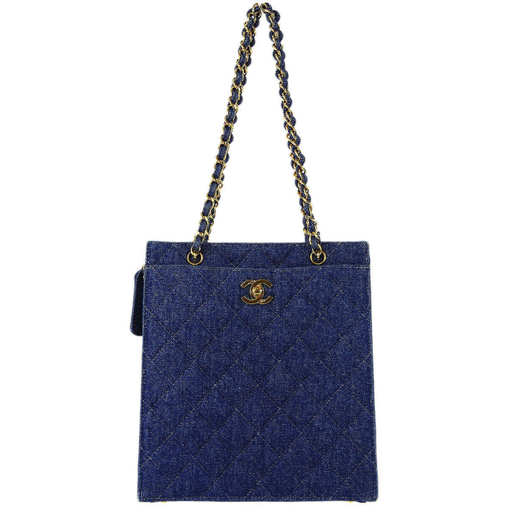 Chanel * Indigo Denim Tote Handbag – AMORE Vintage Tokyo