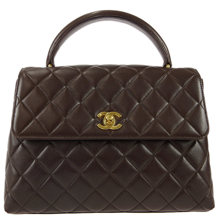 Chanel * 1996-1997 Brown Lambskin Kelly 25 – AMORE Vintage Tokyo