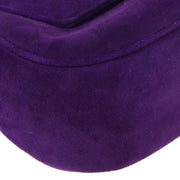 Chanel * 1996-1997 Purple Suede Braided Handbag