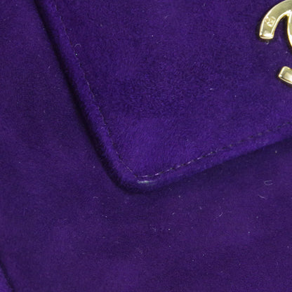 Chanel * 1996-1997 Purple Suede Braided Handbag