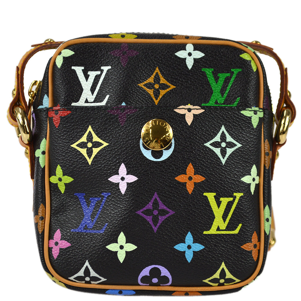 Louis Vuitton 2005 Lodge GM Shoulder Bag Black Multicolor M40052