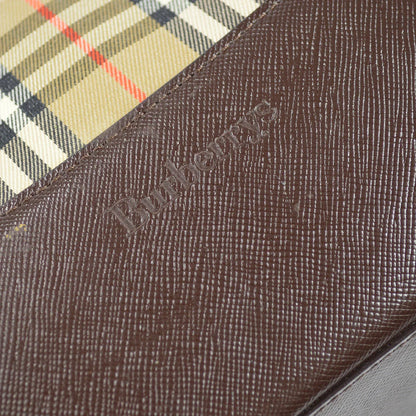 Burberrys Beige House Check Shoulder Tote Bag