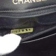 Chanel * 1986-1988 Black Lizard Mini Classic Square Flap Shoulder Bag 17