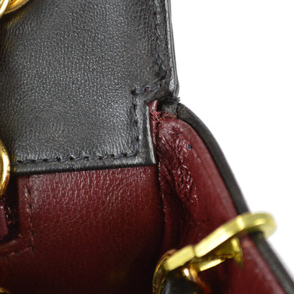 Chanel 1994-1996 Black Lambskin Medium Star Stitch Classic Single Flap Bag