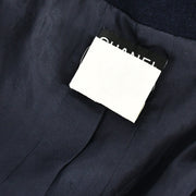 Chanel Collarless Jacket Navy 95C #38