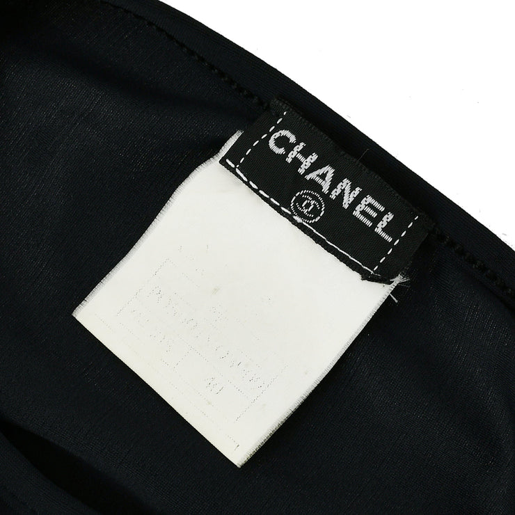 Chanel Cropped Long Sleeve Tops Black #40