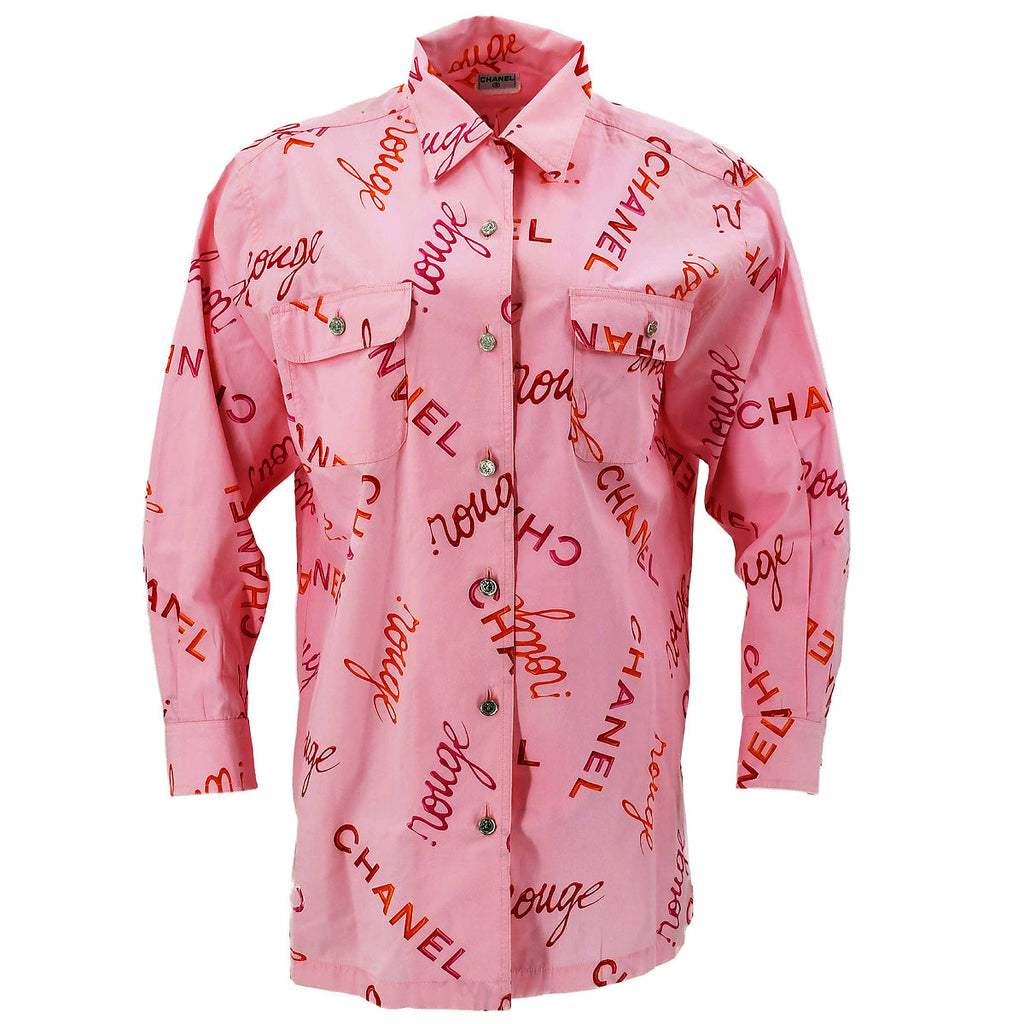Chanel Blouse Shirt Pink – AMORE Vintage Tokyo