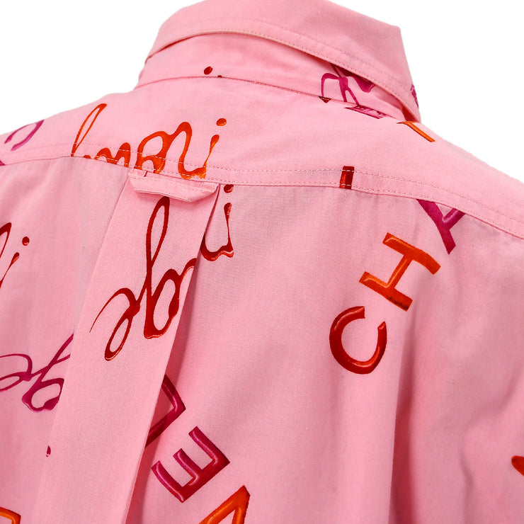 Chanel Blouse Shirt Pink