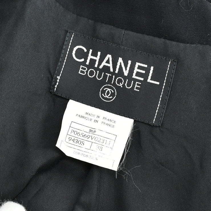 Chanel Jacket Black 96P #38