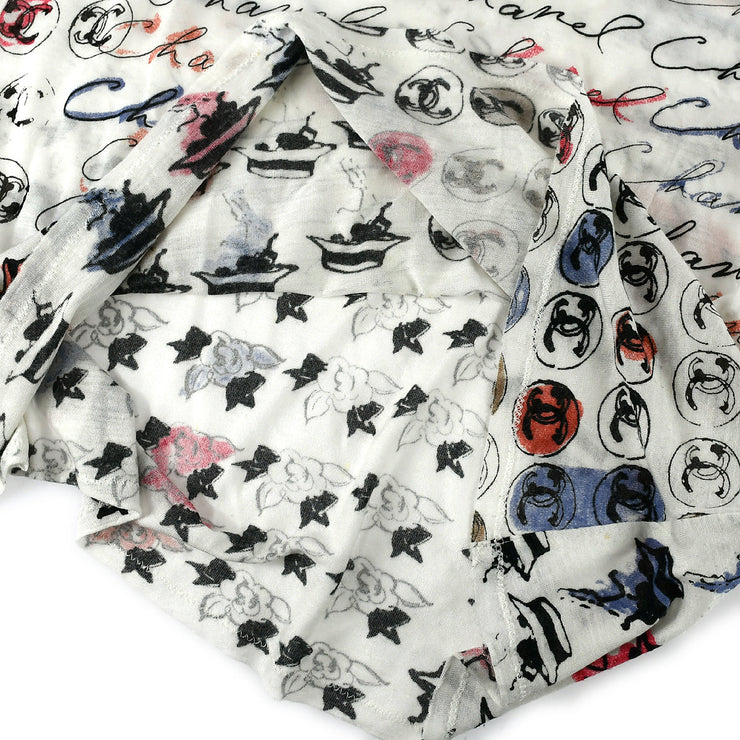 Chanel Long Sleeve Shirt Tops White 06C #34