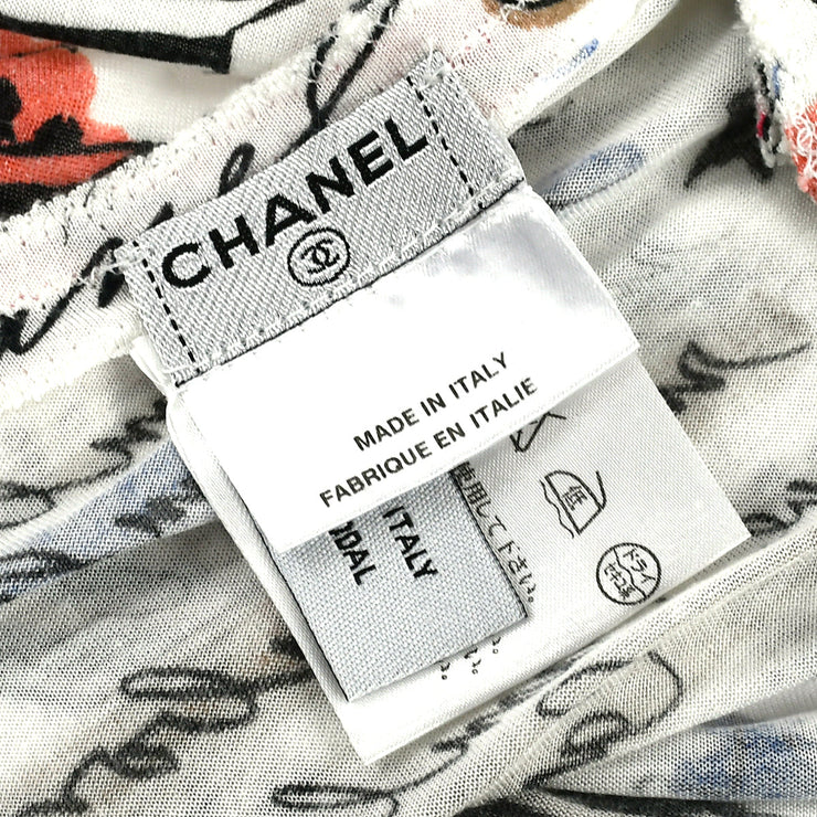 Chanel Long Sleeve Shirt Tops White 06C #34