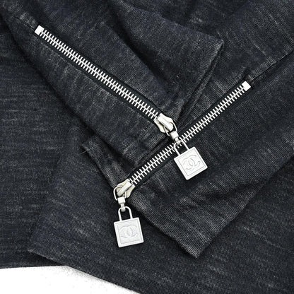 Chanel Sport Line Long Sleeve Top Gray 03A #38