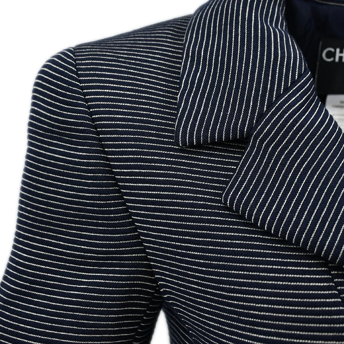 Chanel Jacket Navy Blue 01P #38
