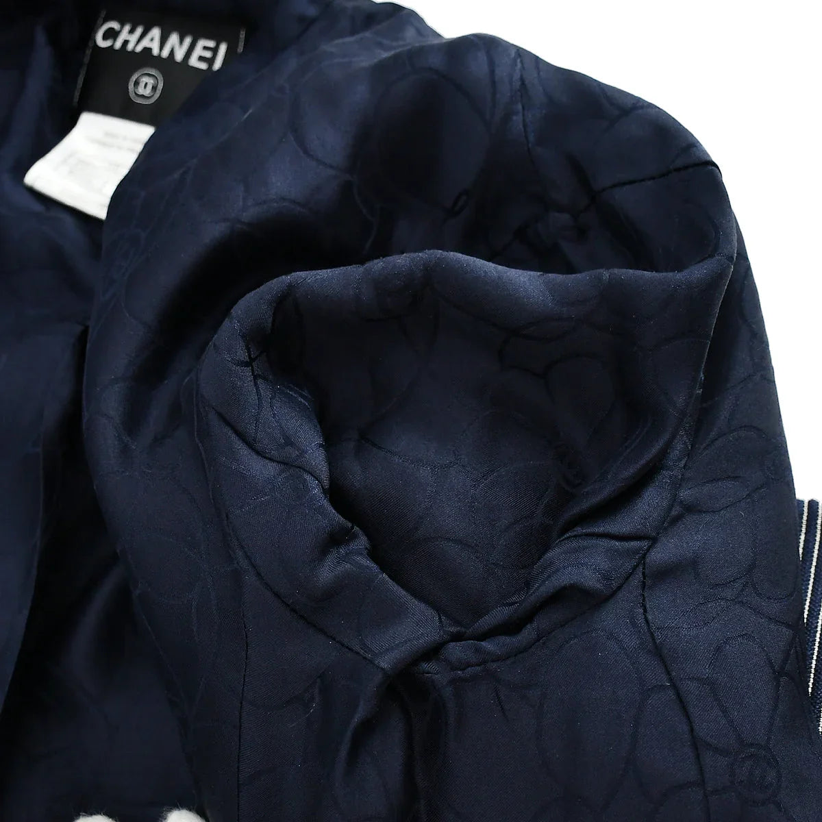 Chanel Jacket Navy Blue 01P #38