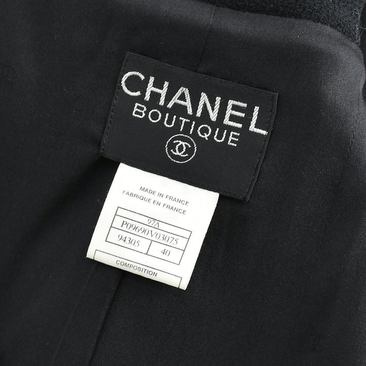 Chanel Jacket Black 97A #40