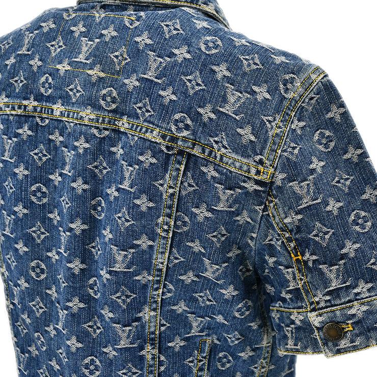 LOUIS VUITTON S/S Monogram Denim Jacket RW081W WMJA10CF7