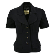 Chanel Jacket Black 93P #38