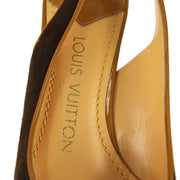 Louis Vuitton 2004 * Brown Suede Mules Shoes #36 1/2