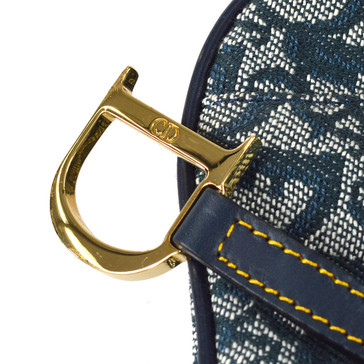Christian Dior 2000 Navy Trotter Saddle Belt Bum Bag