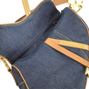 Christian Dior 2001 Denim Saddle Handbag
