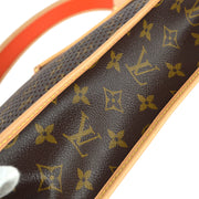 Louis Vuitton 2006 Orange Monogram Perfo Musette Shoulder Bag M95174