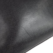 Chanel 1996-1997 Black Caviar Logo Tote 37