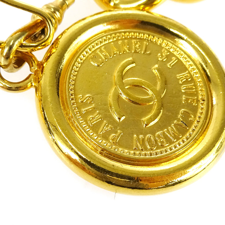Chanel // Gold Chain 31 Rue Cambon Medallion Charm & Pendant Belt