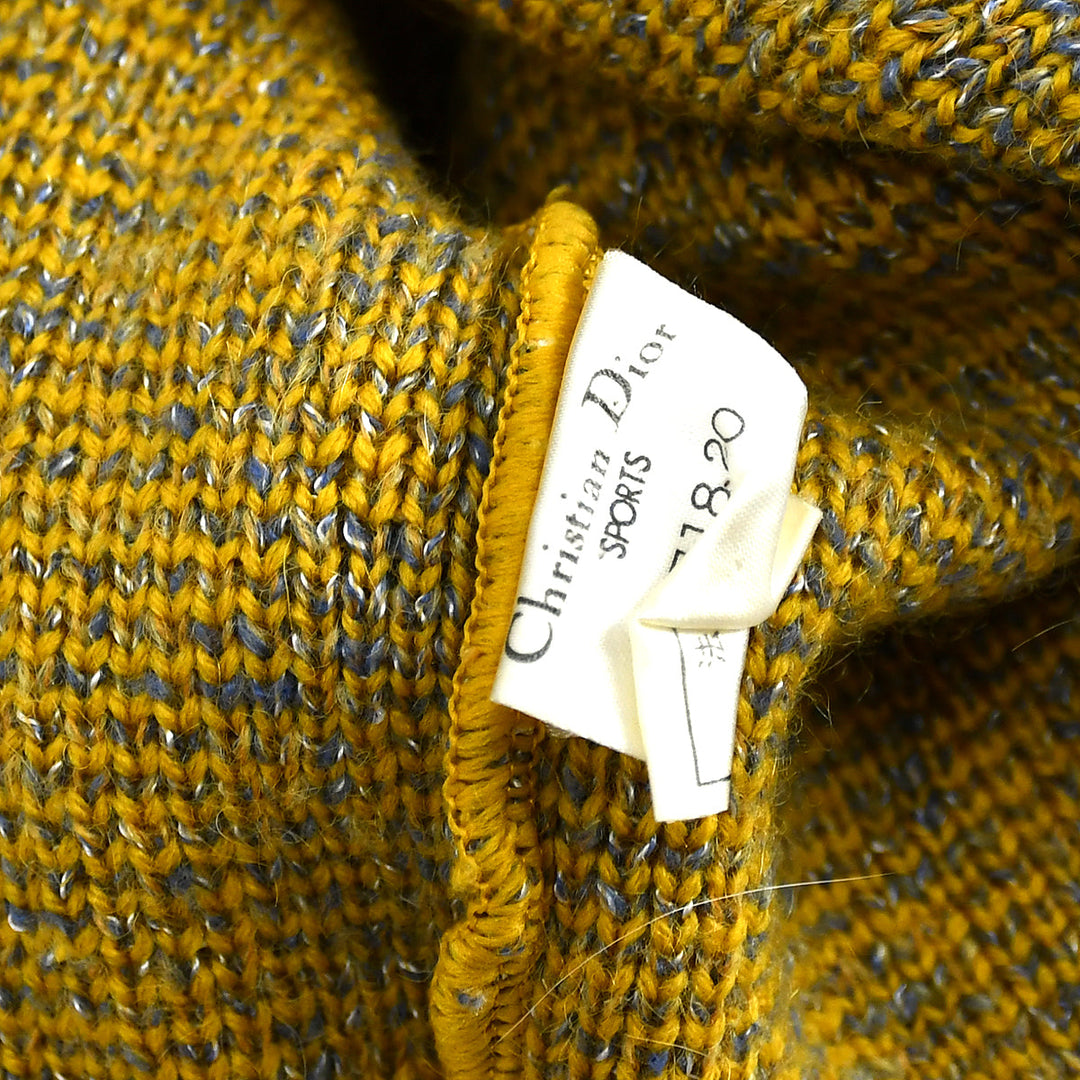 Christian Dior 1990s Sports Sweater Yellow M AMORE Vintage Tokyo