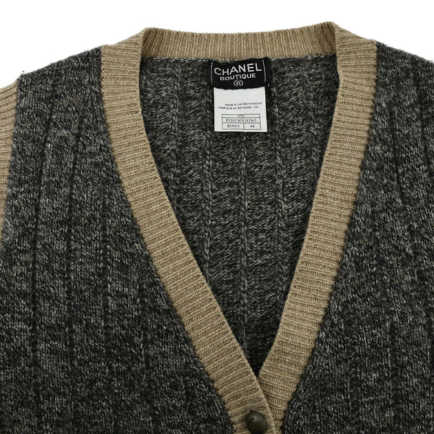 Chanel Vest Cardigan Gray 97A #44 – AMORE Vintage Tokyo