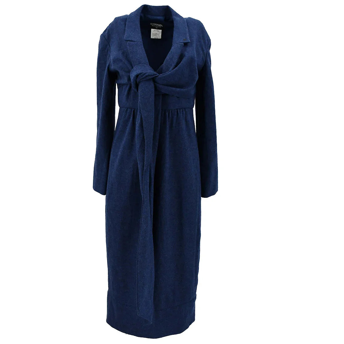 Chanel Coat Dress Blue 98A #40