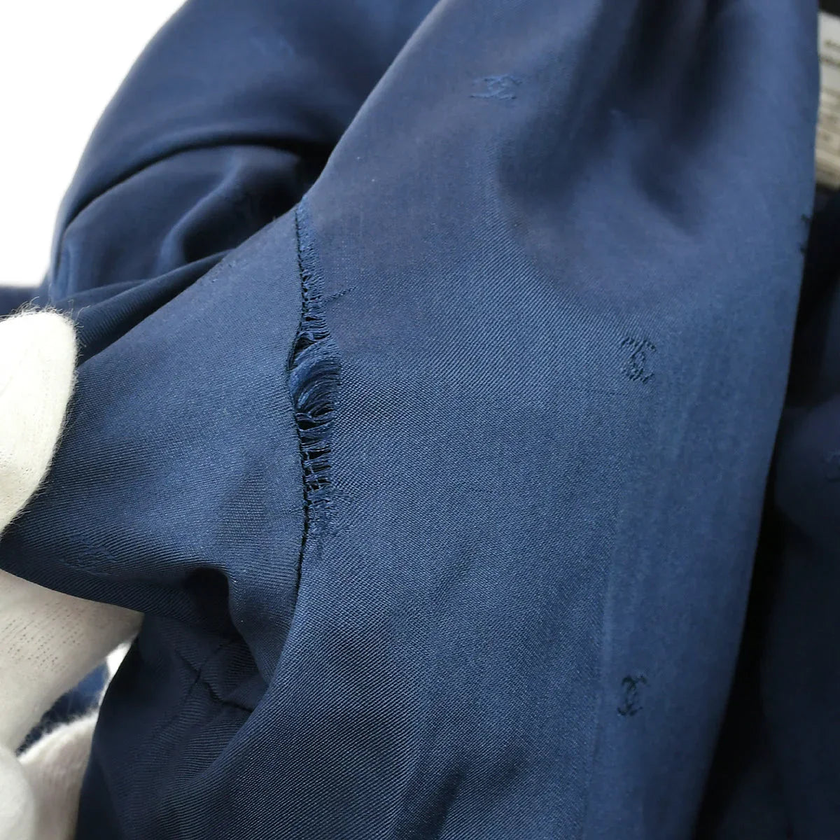 Chanel Coat Dress Blue 98A #40