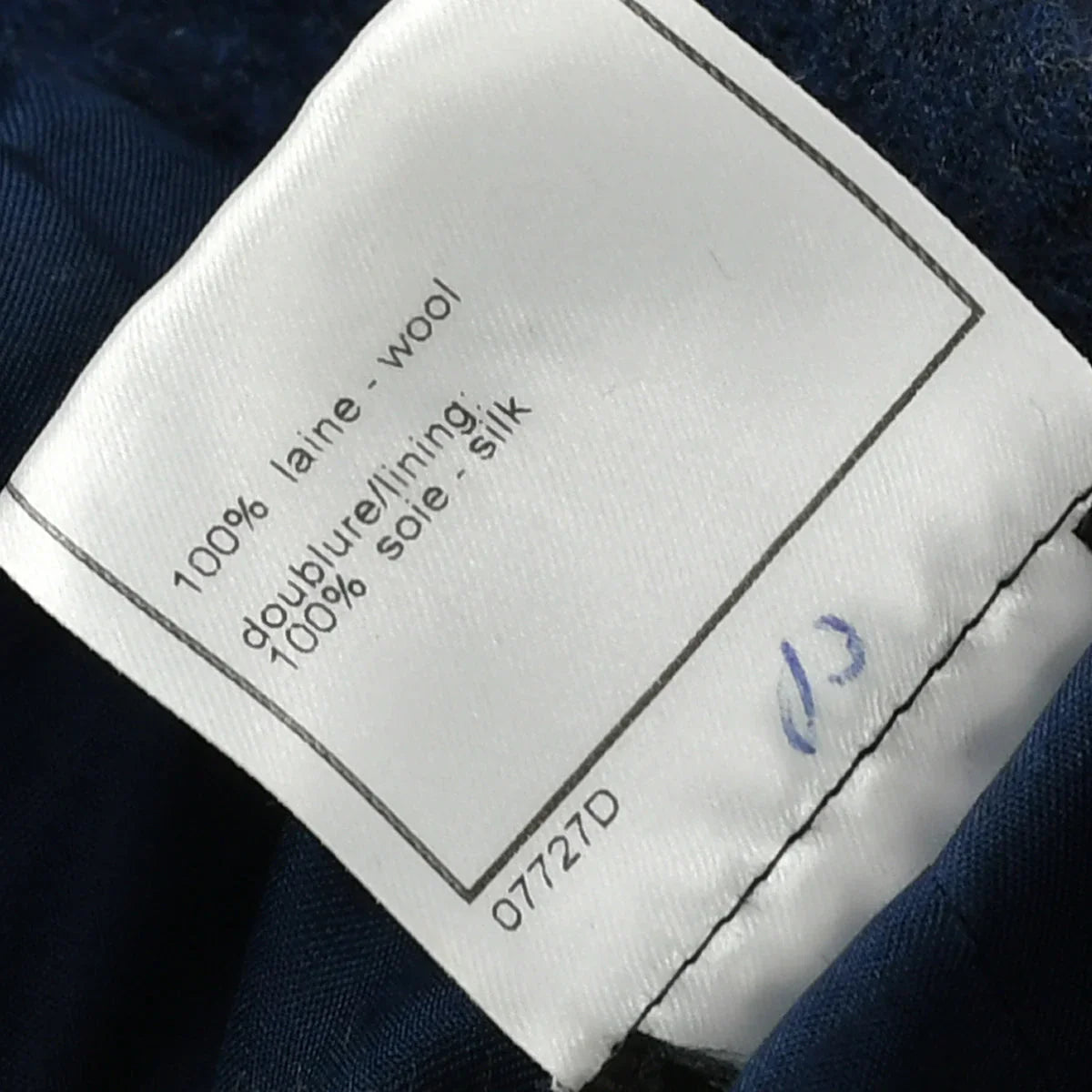 Chanel Coat Dress Blue 98A #40