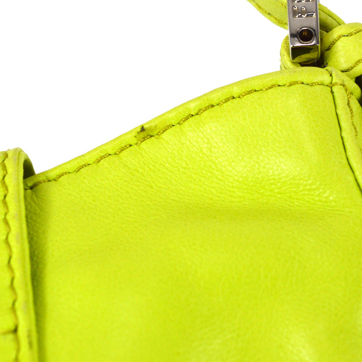 Fendi Light Green Lambskin Handbag