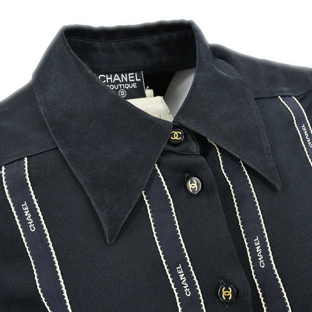 Vintage Chanel button up blouse
