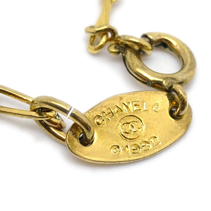 Chanel Pre-owned 1995 Mademoiselle Medallion Necklace - Gold