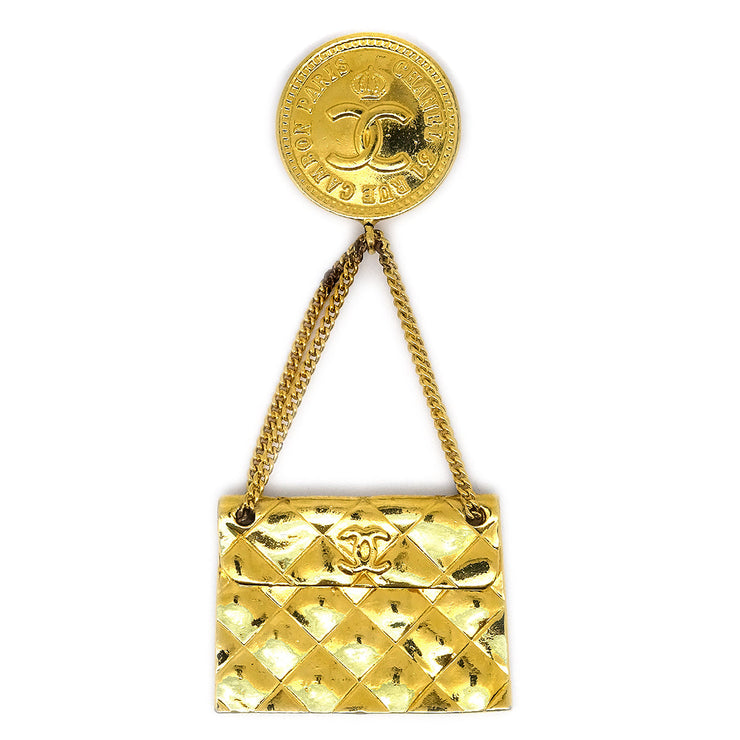 Chanel Bag Brooch Pin Gold 26 – AMORE Vintage Tokyo