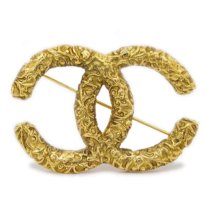 Chanel 1993 Florentine CC Brooch Large