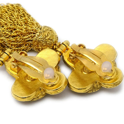 Chanel 1994 Filigree Dangle Earrings Clip-On