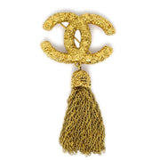 Chanel 1993 Florentine Filigree Tassel Brooch Small