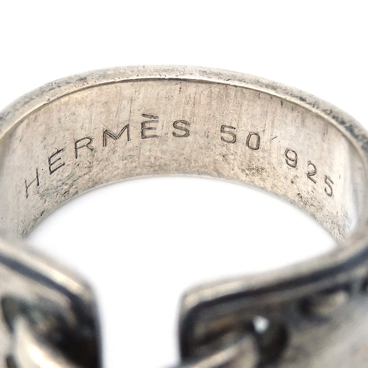 HERMES エルメス SV925 H リング 50 ヴィンテージ - 腕時計、アクセサリー