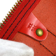 Louis Vuitton Red Epi Keepall 45 Duffle Handbag M42977